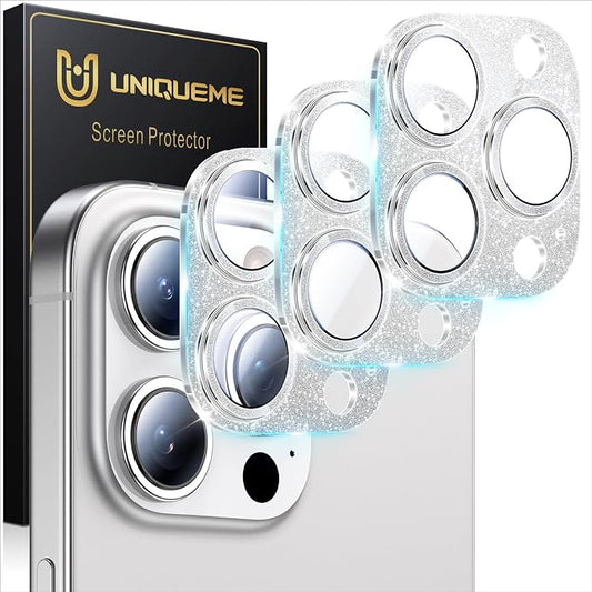 UniqueMe for 3 Pack iPhone 16 Pro/iPhone 16 Pro Max Camera Lens Protector by UniqueMe