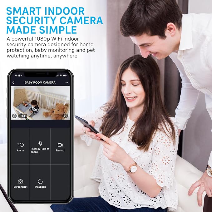 Geeni Vivid Indoor Smart Security Camera – HD Live Stream Camera - Image 2