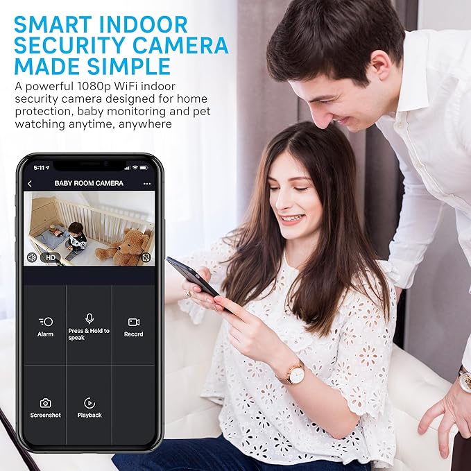 Geeni Vivid Indoor Smart Security Camera – HD Live Stream Camera - Image 3