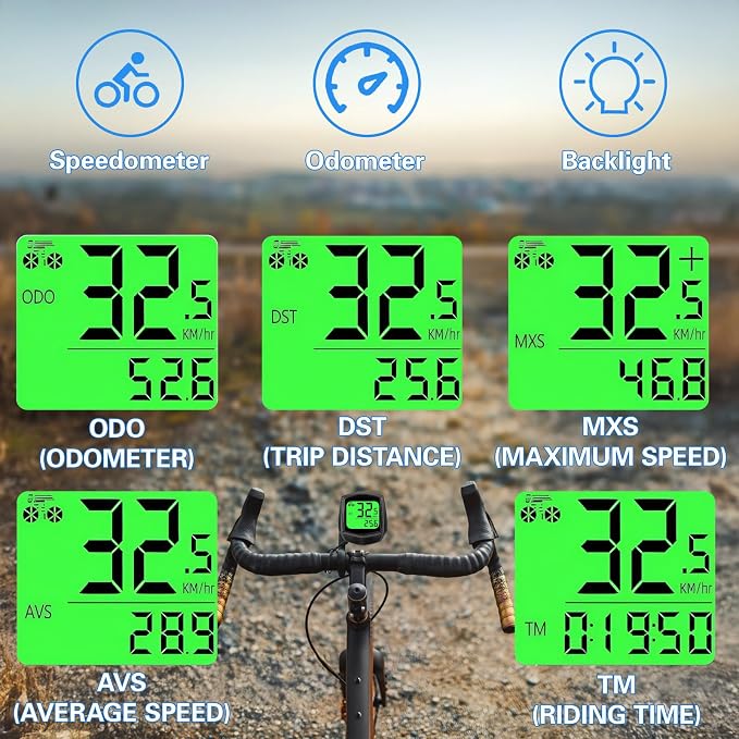 2026 New Bike Computer and Bike Odometer Wireless MPH KM/H Bicycle Speedometer - Image 5