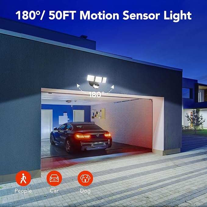 OREiN 4500LM Motion Sensor Outdoor Flood Light - Image 4