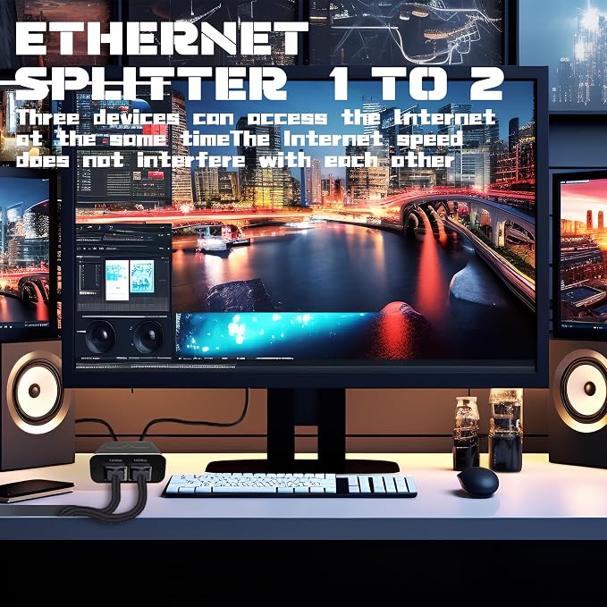 LIEZHUA Gigabit Ethernet Splitter 1 to 2 - Image 8