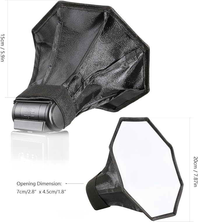 waka Flash Diffuser Light Softbox, Speedlight Softbox Collapsible - Image 4