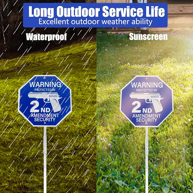 Protected by 2nd Amendment Security Sign - Image 5
