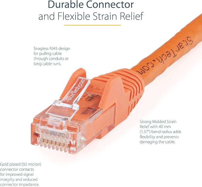 StarTech 3ft CAT6 Ethernet Cable - Image 3