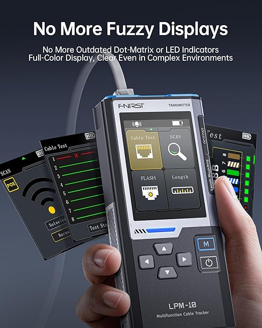 FNIRSI LPM-10A Ethernet Tester, Network Cable Tester Kit - Image 2