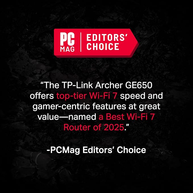 TP-Link Tri-Band BE11000 Wi-Fi 7 Gaming Router Archer GE650 | 6-Stream 11 Gbps - Image 2
