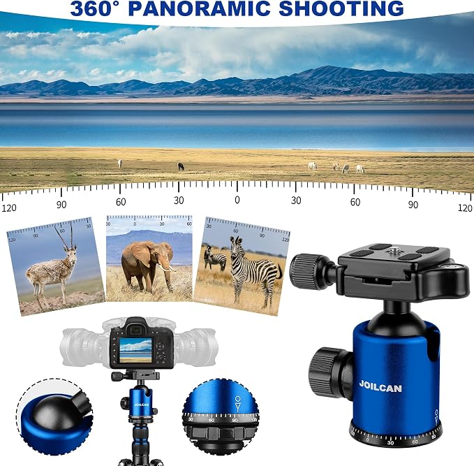80/85 inches Heavy Duty Tripod for Camera and Phone, DSLR Binoculars Spotting - Image 6