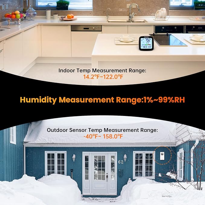 SMARTRO SC92 Professional Indoor Outdoor Thermometer Wireless Digital - Image 4