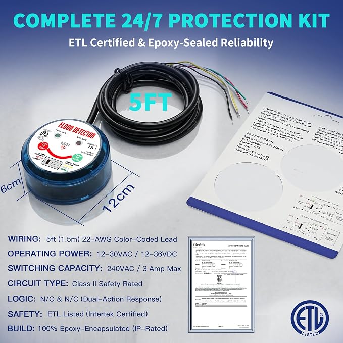 HVAC Flood Sensor Water Leak Detector - Image 9