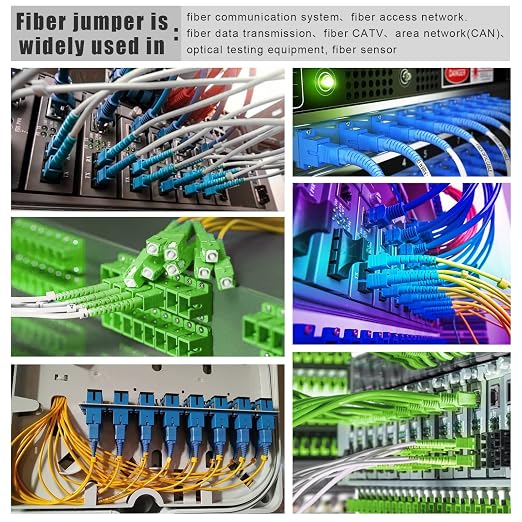 100ft SC to SC Fiber Optic Patch Cable, Armored Single Mode SC/UPC to SC/UPC - Image 5