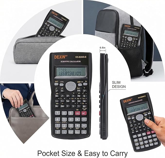 24 Pack Scientific Calculators, 2 Line Engineering Large Display Scientific - Image 4