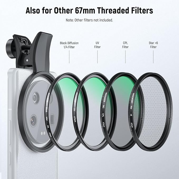 NEEWER 67mm Clip On Variable ND Filter - Image 4