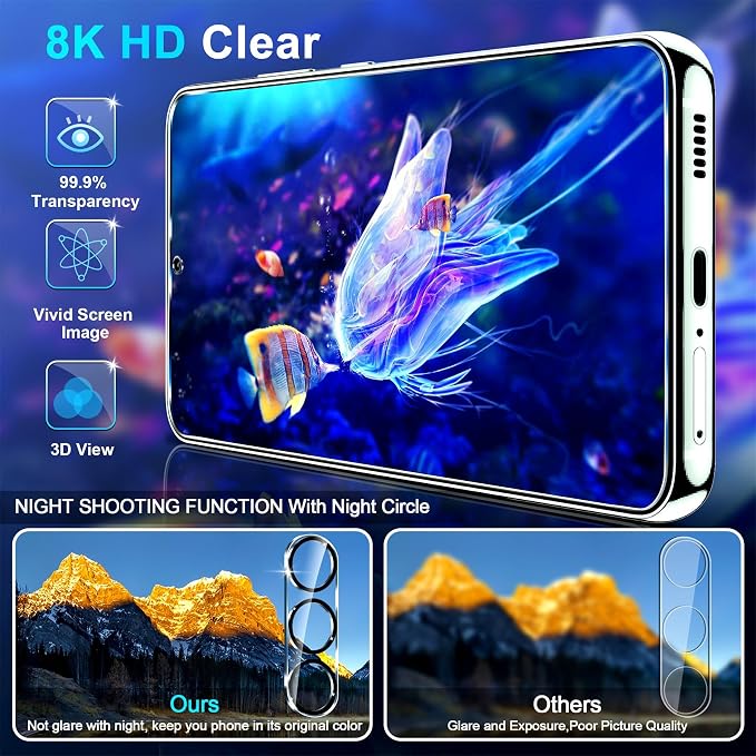 firtstnow 3 Pack for Samsung Galaxy S25 Screen Protector Tempered Glass + 3 - Image 3