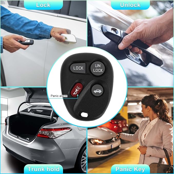 X AUTOHAUX 315MHz KOBLEAR1XT Keyless Entry Remote Ignition Transponder Key Fob - Image 3