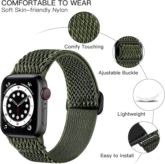 Lerobo Stretchy Nylon Solo Loop Band, Compatible - Image 2