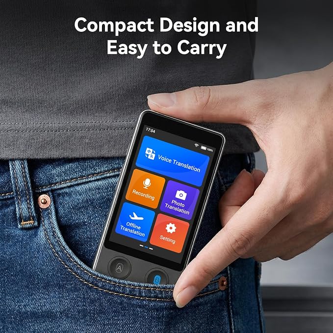 W12 Language Translator Device, 2026 Upgraded AI Translator No WiFi Needed - Image 7