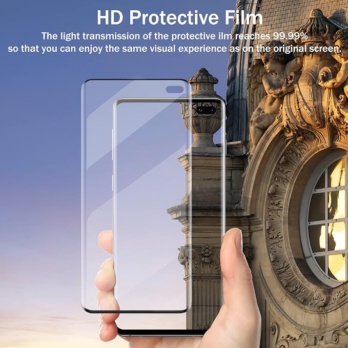 V-PORYADKU 2 Pack for Samsung Galaxy S10 Plus Screen Protector + 2 Pack Camera - Image 6