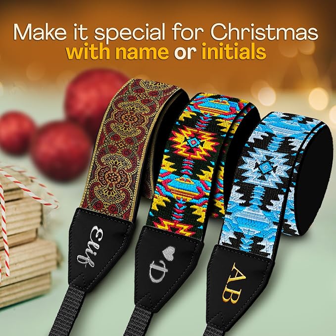 Art Tribute Custom Camera Strap Ethnic Red - Image 4