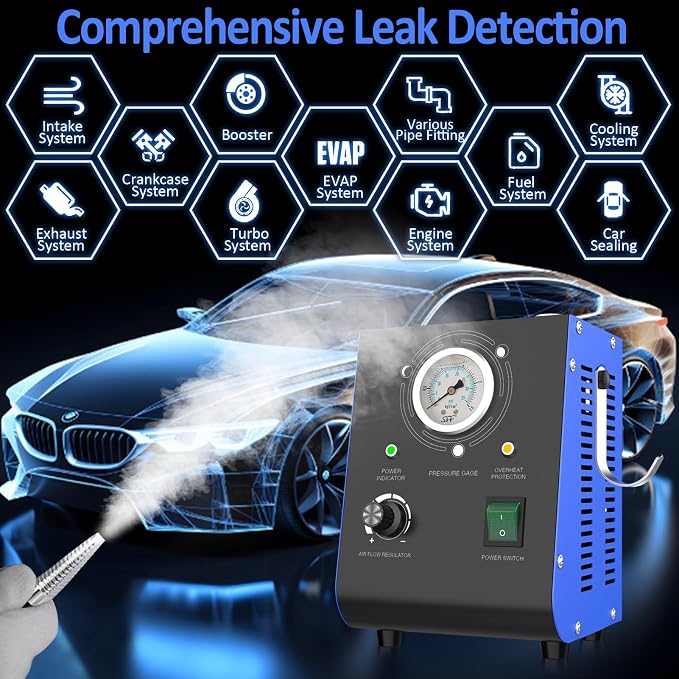Automotive Smoke Machine Leak Detector Built in Air Pump, EVAP Automotive Smoke - Image 2