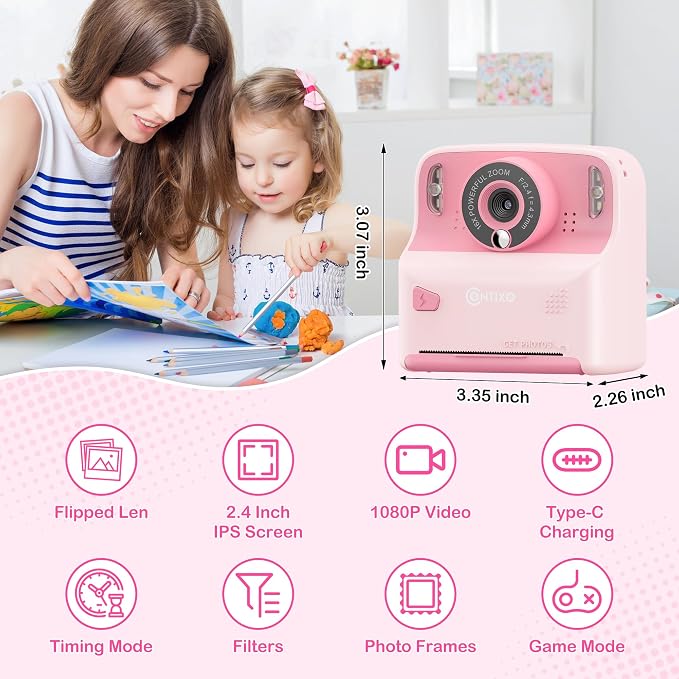 Contixo KC2A Kids Instant Print Camera - Image 2
