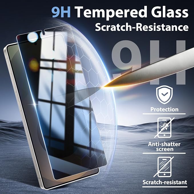 2+2 Pack for Samsung Galaxy S25 Ultra Privacy Screen Protector and Lens - Image 5