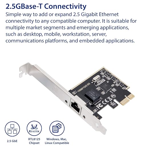 2.5 Gigabit Ethernet PCI Express PCI-E Network Interface Card 10/100/1000/25000 - Image 2