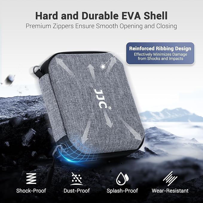 JJC Durable Hard Shell Lens Filter Case Up to 95mm, 4 Pockets Lens Filter - Image 2