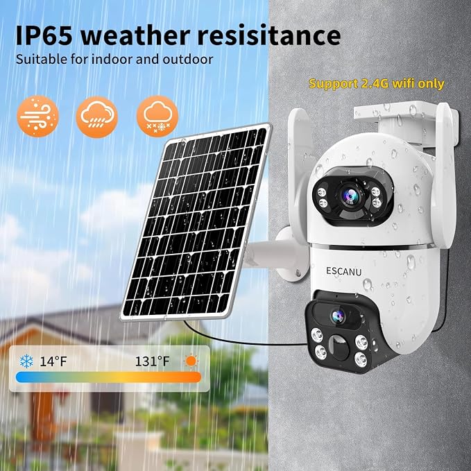 Dual Lens Security Cameras Wireless Outdoor - Image 9
