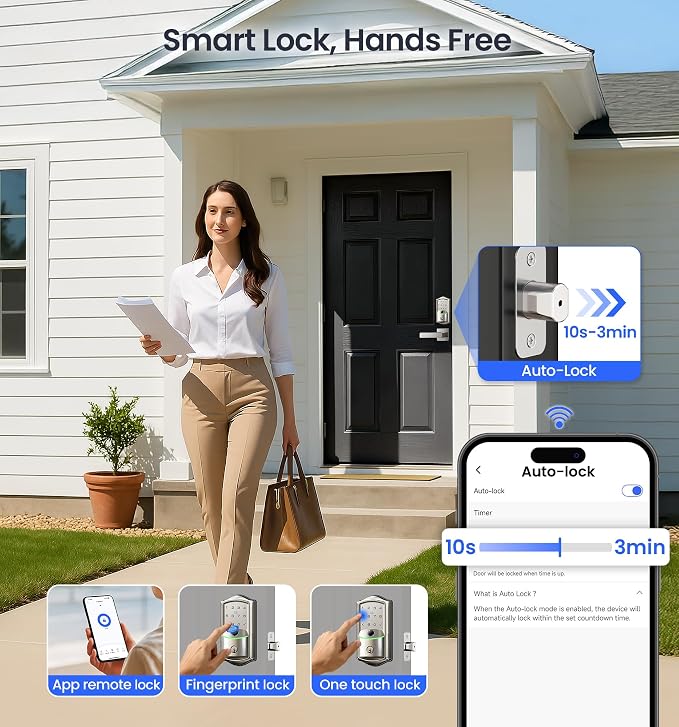 Veise VE027-L Built-in WiFi Smart Lock - Image 7