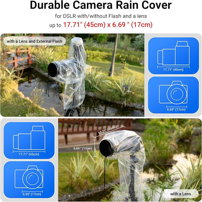 1+1 Camera Rain Cover Without/with Flash - Image 2