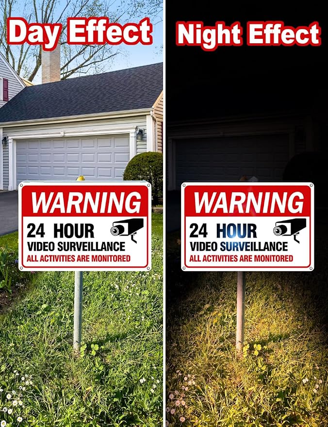 Video Surveillance Sign, Reflective and Waterproof Material 24 Hour - Image 6