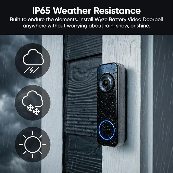Wyze Battery Video Doorbell Wireless Camera, 1536x1536 HD+ - Image 7