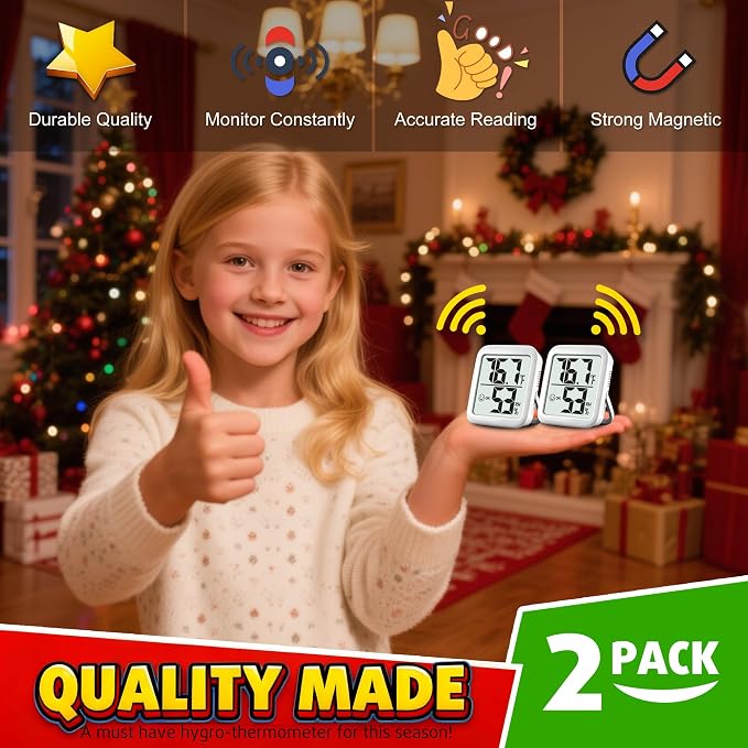 Antonki 2 Pack Room Thermometer - Image 7