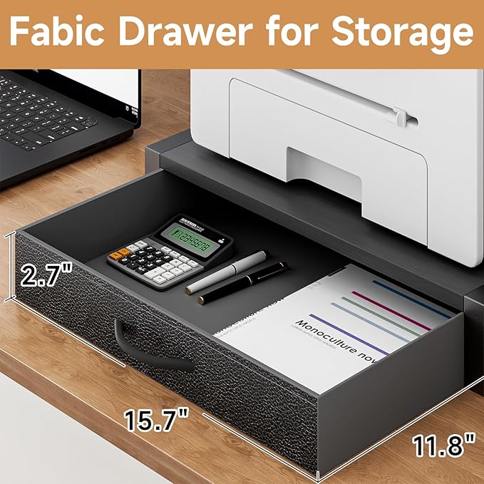 YAOHUOO 2-Tier Desktop Printer Stand - Image 4