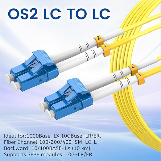 SpeedyCables- OS2 LC to LC Fiber Patch Cable 100m/328ft, 1G/10Gb 9/125um Single - Image 3