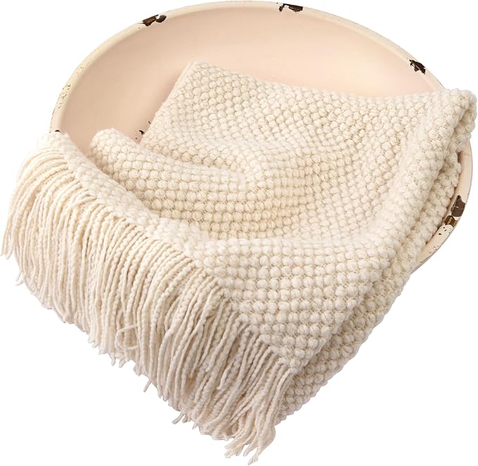 Zeroest Baby Photography Props Basket Braid Wool Wrap Newborn Photo Shoot - Image 3