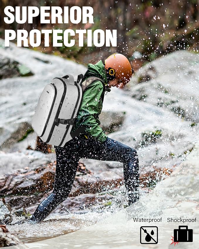 PEKREWS Mini 4 Pro Case, Mini 3/4 Pro Waterproof Hard Carrying Case, Large - Image 5