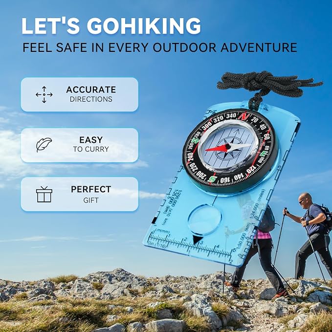 Compass Hiking Survival, Wilderness Survival Compass - Image 4
