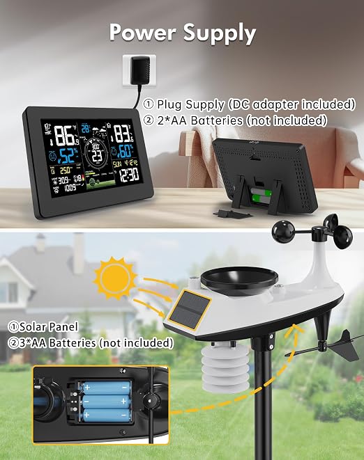 WiFi Weather Station Wireless Indoor Outdoor, Thermometer - Image 7