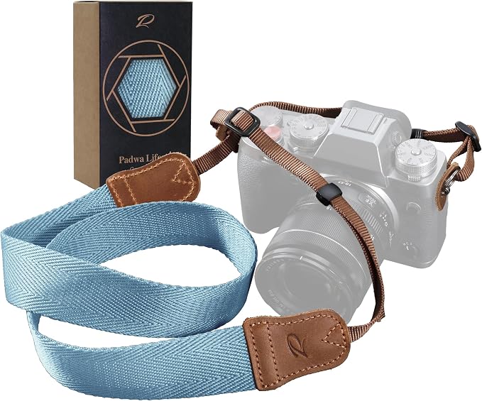 Padwa Lifestyle Light Blue Camera Strap by PadwaLifestyleCameraStrap