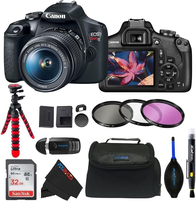 Canon EOS Rebel T7 DSLR Camera by Amazon+Renewed