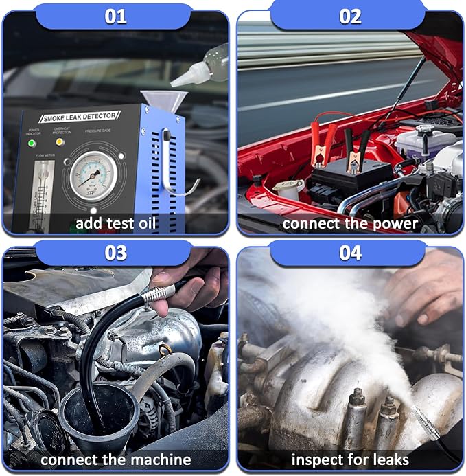 Smoke Machine Automotive Leak Detector Built in Air Pump, EVAP Smoke Machine - Image 4