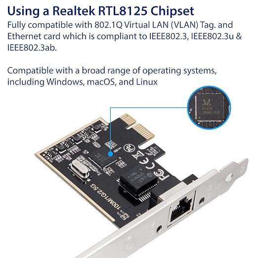 2.5 Gigabit Ethernet PCI Express PCI-E Network Interface Card 10/100/1000/25000 - Image 3