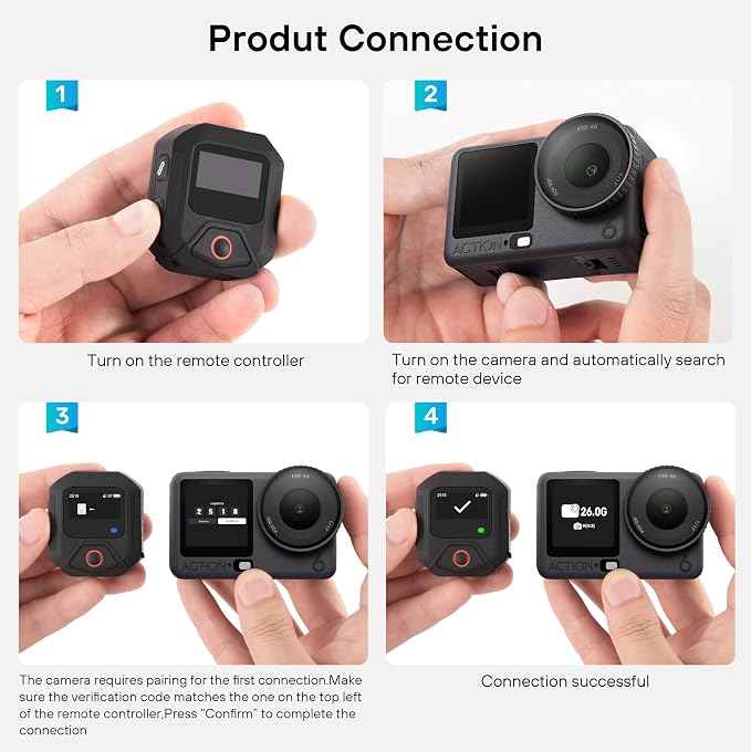 GPS Remote Control for DJI Osmo Action 6/Action 5 Pro/Action 4, GPS Wireless - Image 6