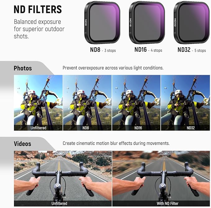 NEEWER 4 Pack ND Lens Filter Set Compatible - Image 3
