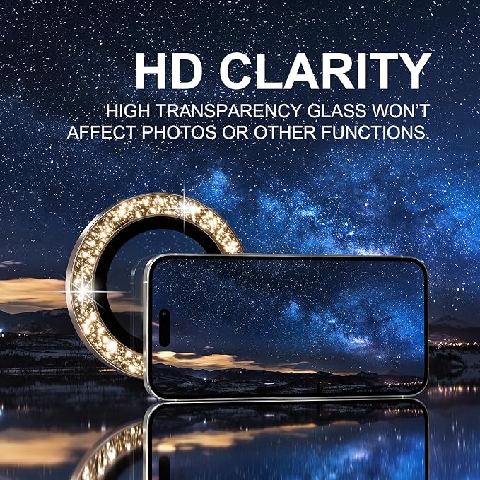 Choiche Compatible for iPhone 16 Pro/iPhone 16 Pro Max Camera Lens Protector - Image 4