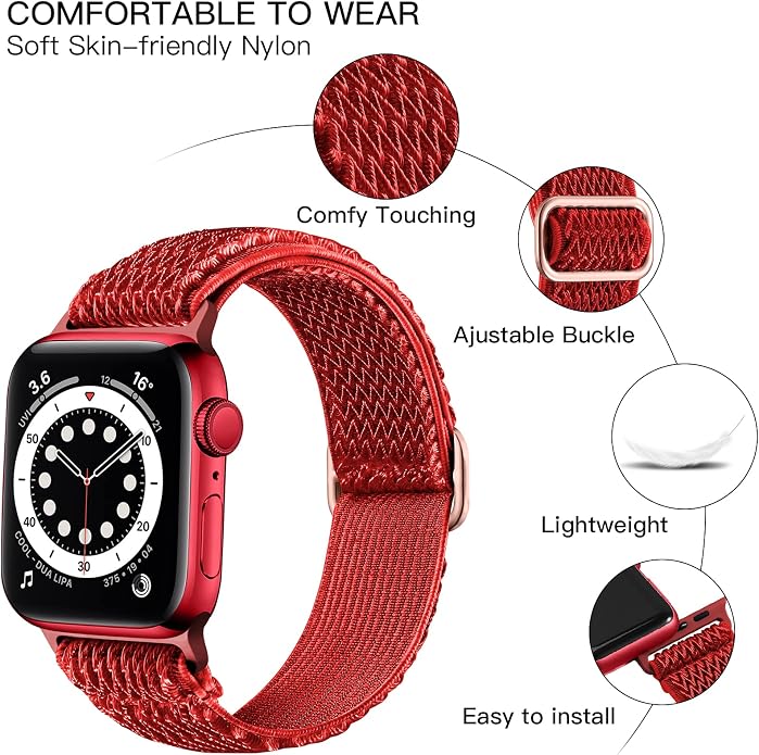 Lerobo Stretchy Nylon Solo Loop Band, Compatible - Image 2