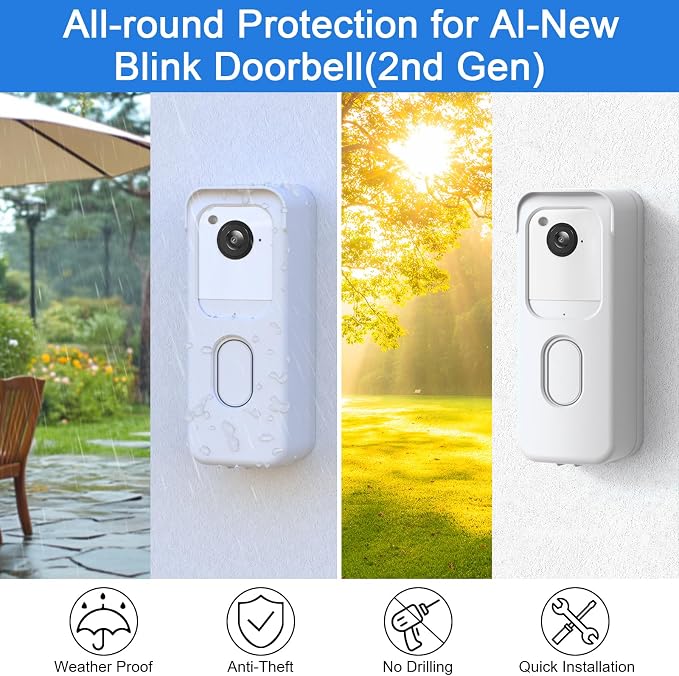 Adhesive Door Mount for All-New Blink Video Doorbell Camera Only, Not Block - Image 4
