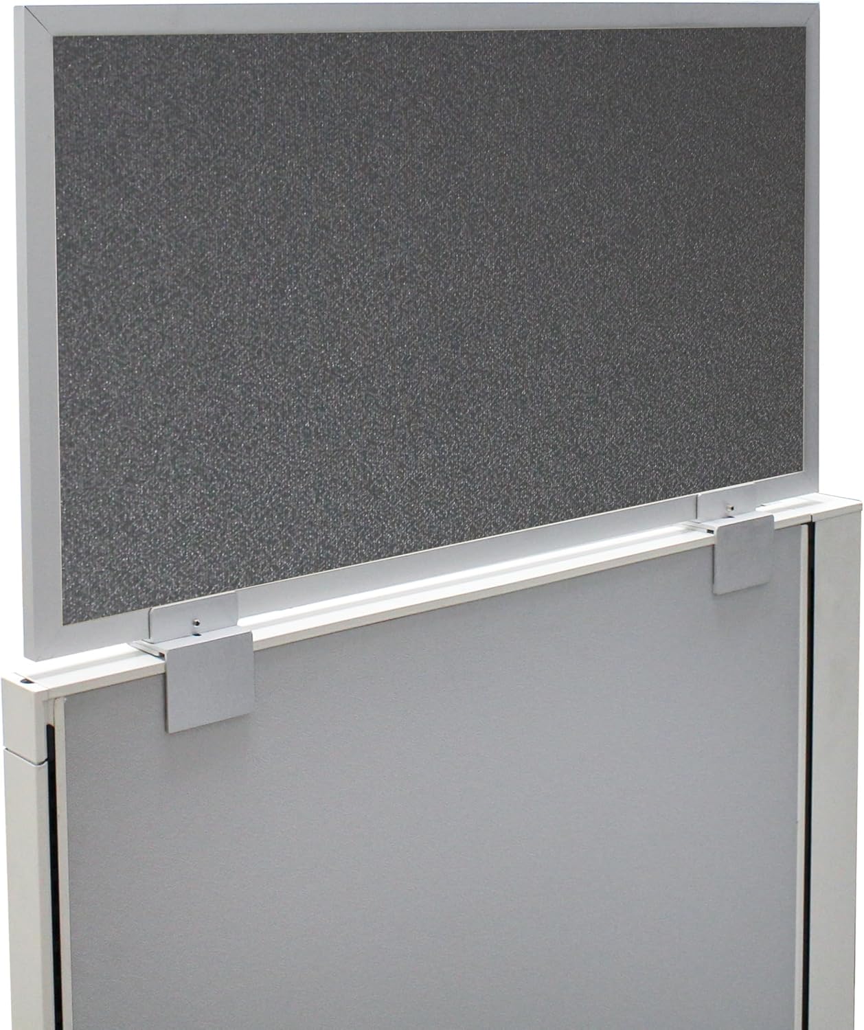 OBEX Acoustical Cubicle Privacy Screen Extender Desk Panel & Office Divider, Add Separation & Block Noise, 18" x 48", Graphite